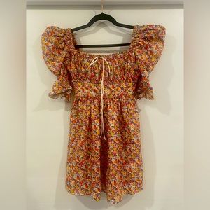 Cute and sweet flower flowey dress